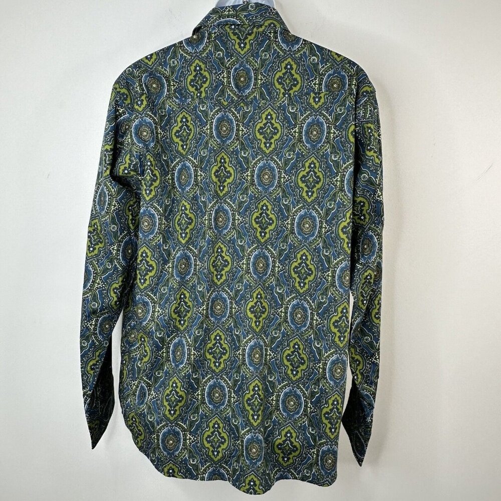 Ariat MNS Fontana Snap Shirt Paisley Print Western Rockabilly Long Sleeve Lrg - Picture 5 of 6